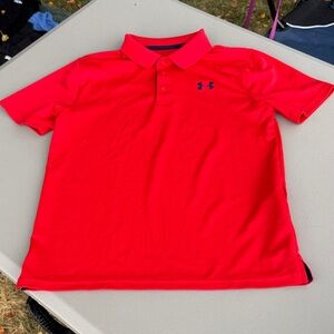 Under Armour Kids Red Polo Shirt